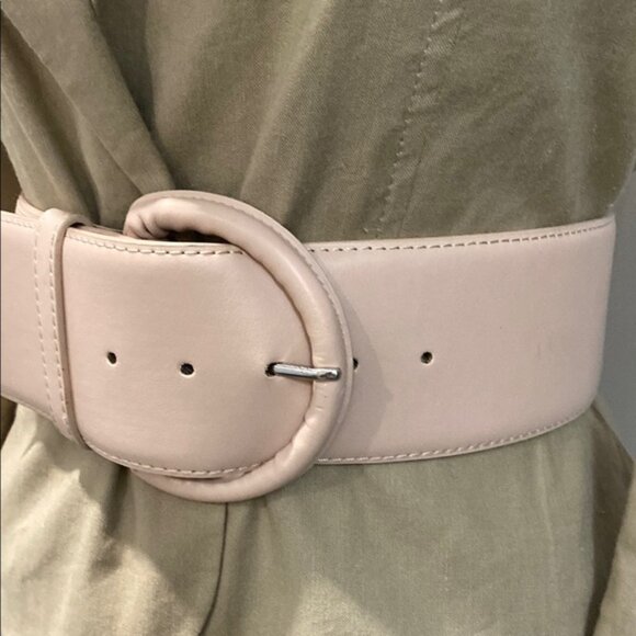 Le Chateau blush pink Wide Belt - Picture 2 of 13